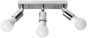 Toolight - Stropná lampa 3-ramenná 3xE27 60W APP700-3C, chrómová, OSW-05209