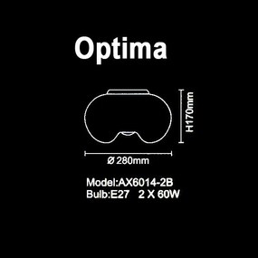 Azzardo nástenné svietidlo OPTIMA AZ0181