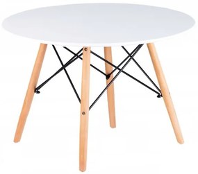 Moderný škandinávsky stôl - biely | 60 cm