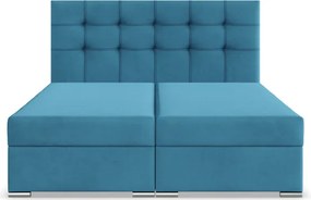 Manželská posteľ ELDA Velvet 180×200 cm modrá