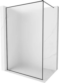Mexen Kioto-F, sprchová zástena s rámom 100 x 202 cm, 8 mm sklo námraza, grafitový profil, 800-100-104-66-30