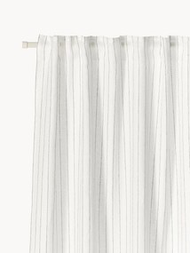 Priehľadné závesy's multifunkčnou páskou Gardine Birch, 2 ks, Š 130 cm