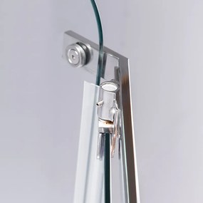 BPS-koupelny Päťuholníkový sprchovací kút KZ91B 90x90 chróm/transparent - bez vaničky