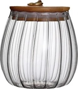Sklenená dóza RIBBE s bambusovým vekom 700 ml