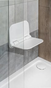 Aqualine Aqualine, DINO Kúpeľňové sedátko 37,5x29,5cm, sklopné, biela, DI82