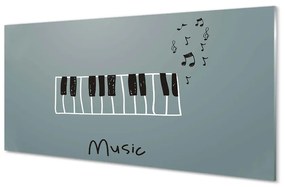 Obraz plexi Piano poznámky 125x50 cm