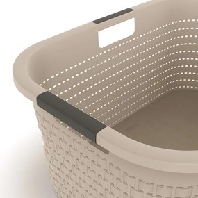 Kôš na čistú bielizeň COUNTRY cappuccino, 40 l