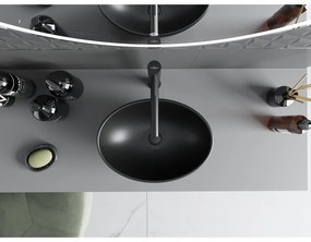 Mexen Elza, umývadlo na dosku 40x34 cm, čierna matná, 21014085