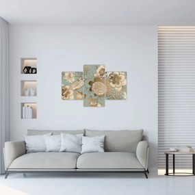 Obraz - Záhrada s vtáčikom (90x60 cm)