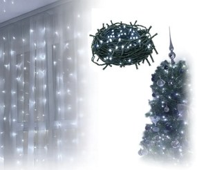 Vianočné svetielka vnútorné studená biela 200 LED