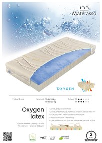 Materasso Penový matrac Oxygen Latex Rozmer: 120 x 200 cm, Tvrdosť: T3