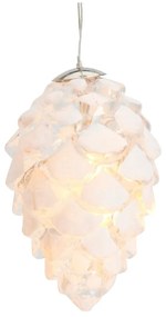 Biela závesná vianočná svetelná dekorácia ø 5 cm Celina – Sirius