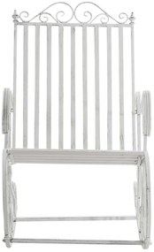 Kovové hojdacie kreslo Smile (SET 2 ks) - Biela antik