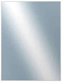 DANTIK - Zrkadlo v rámu, rozmer s rámom 60x80 cm z lišty Hliník biela (7273027)