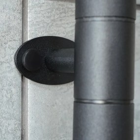 Elektrický otočný sušiak na uteráky FOUETTE 128W/230V 64,6 cm IP44 čierny