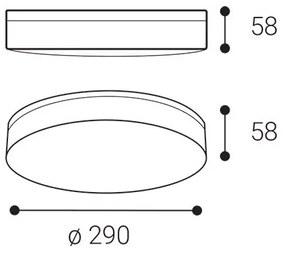 LED2 - LED svietidlo do kúpeľne YPSO LED/22W/230V 3000/4000K IP54 priemer 29 cm biele
