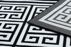 Koberec GLOSS 6776 85 Greek - čierny, slonia kosť