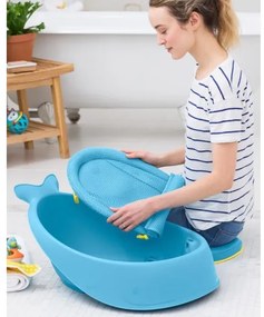 Skip Hop - Detská vanička s ergonomickou podložkou MOBY 3 modrá