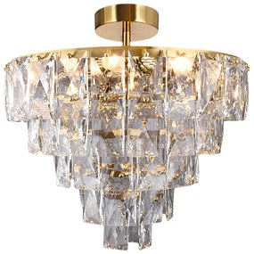 Luster Chelsea II, 1x krištáľové tienidlo, (fi 50cm), g