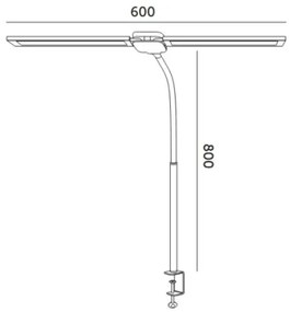 LED stmievateľná stolná lampa USB TENUIX DUO LED/14W/5V 3000-6000K čierna