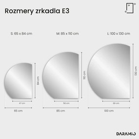 Okrúhle zrkadlo s LED svetlom E3