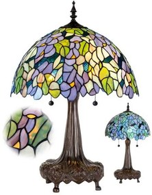 Lampa do obývačky Tiffany Mega kolekcia AMAZONIT Ø50*85
