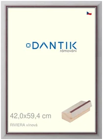 DANTIK rám na obraz 42x59,4 | RIVIERA vínová (Plexi Čiré)