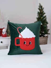 Vianočná obliečka na vankúš mikroplyš 40 × 40 cm - Zimná zábava