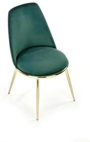 JEDÁLENSKÁ STOLIČKA KALEY TMAVO ZELENÁ BLUVEL 78 + ZLATÁ