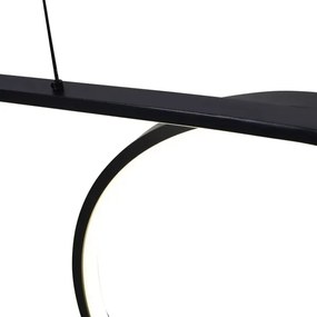 LED závesný luster na lanku ODETTA LED/42W/230V 4000K čierna