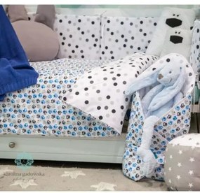 BELISIMA 6-dielne posteľné obliečky Belisima Mačiatka 100/135 modré