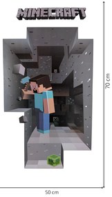 Samolepka na stenu "MINECRAFT" 50x70 cm