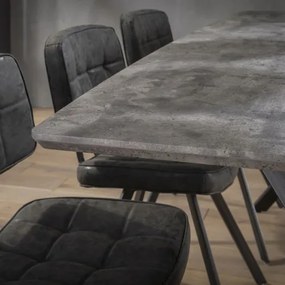 Jedálenský stôl 56-86 190x90cm Betón optik  - Komfort-nábytok