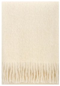 Mohérová deka Saaga Uni 130x170, biela