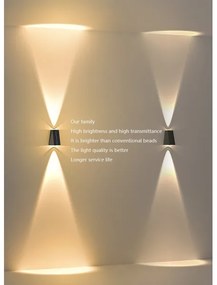 Brilagi - LED Solárne nástenné svietidlo PYRAMID LED/2W/3,2V 1300 mAh IP54