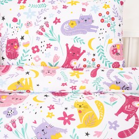 4Home Detské bavlnené obliečky do postieľky Playful Paws, 100 x 135 cm, 40 x 60 cm