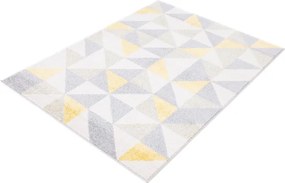 Koberec Agnella Funky Top Super Trojuholníky svetlosivý