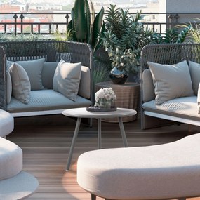 Konferenčný stolík Minot - v45 x Ø60 cm - Tmavo sivá