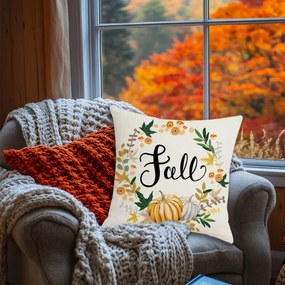 Obliečka na vankúš FALL 45x45 cm, krémová
