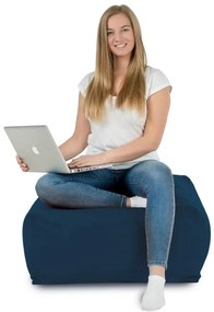 Plyšová taburetka kocka granátová