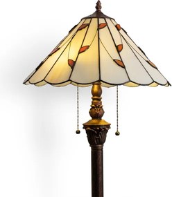 Brilagi - Tiffany vitrážová stojacia lampa FOLIA 2xE27/60W/230V