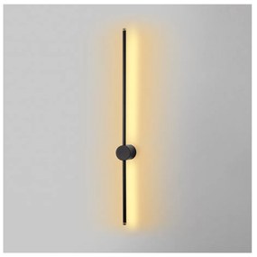 Čierne LED nástenné svietidlo ø 7 cm Sword – Opviq lights