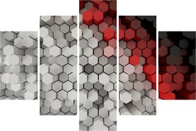 Obraz - 3D hexagóny (150x105 cm)