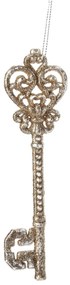 Vánoční závěsný klíč SANTA LILA 14,5 cm růžově zlatý