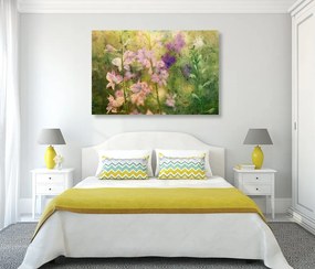 Obraz akvarelová kresba horskej rastliny Varianta: 120x80