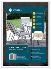SPRINGOS Kryt na záhradný nábytok 152x104x71 cm, čierny SPRINGOS EXTERIO