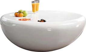 XXXLutz KONFERENČNÝ STOLÍK, biela s vysokým leskom, plast, 100/100/38 cm Livetastic - Stolíky do obývačky - 001769000301