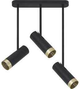 Bodové svietidlo PORTO 3xGU10/10W/230V čierna