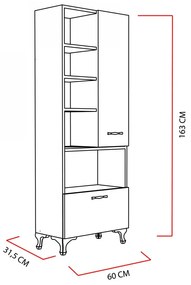 Komoda Sezen 60 cm biela