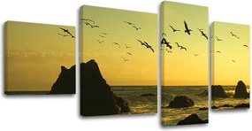 Obraz na plátne 4 dielny ZÁPAD SLNKA ZS008E40